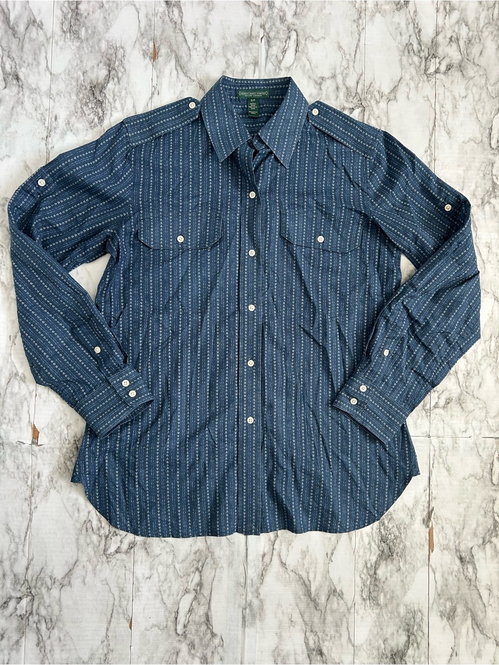 Ralph Lauren Lauren Jeans Company women’s small Y2K Western preppy shirt cotton